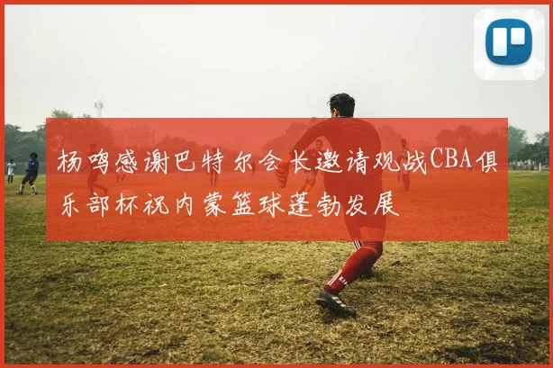 杨鸣感谢巴特尔会长邀请观战CBA俱乐部杯祝内蒙篮球蓬勃发展
